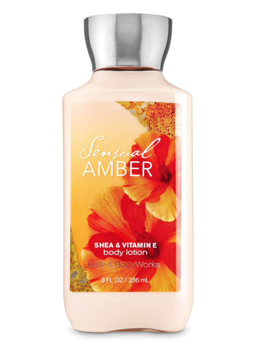 BATH & BODY “SENSUAL AMBER” 24 HOUR MOISTURE BODY