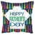 18" HAPPY FATHER'S DAY STRIPES SQUARE HELIUM FOIL BALLOONS