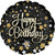 18" HAPPY BIRTHDAY GOLD STARS BALLOONS